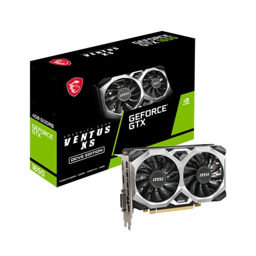 MSI GTX 1650 D6 Ventus XS OC V2 4GB Graphics Card